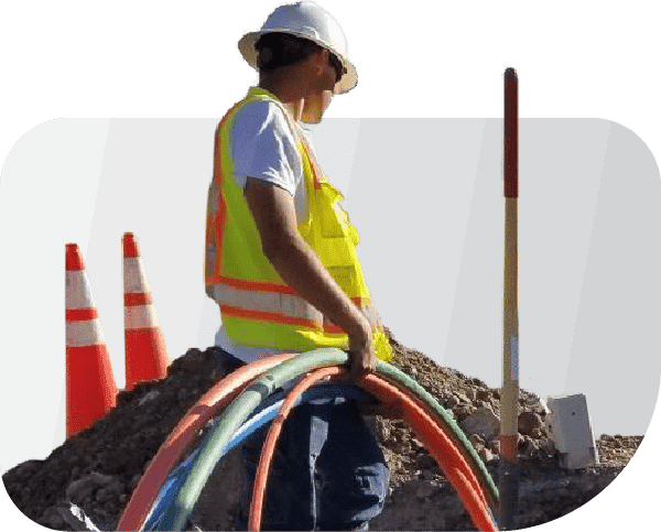 Fiber construction worker